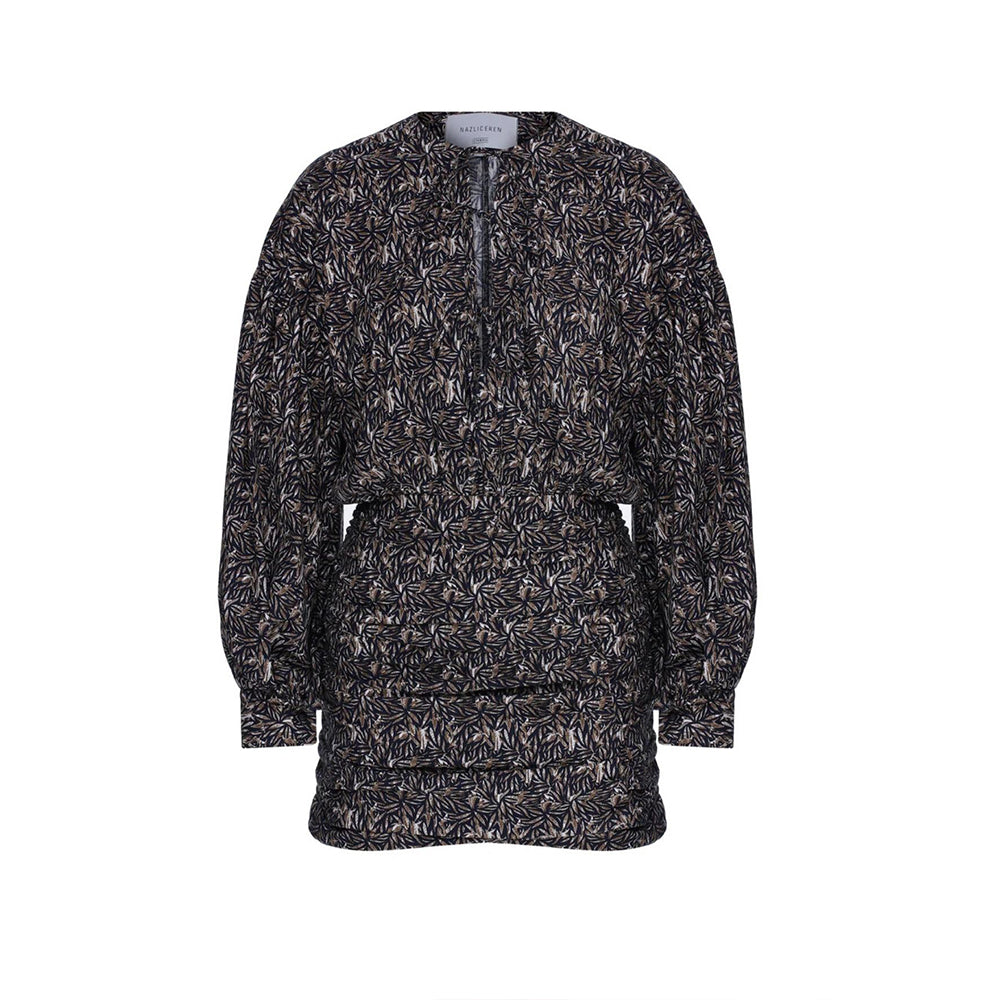 Carlotte Printed Poplin Mini Dress