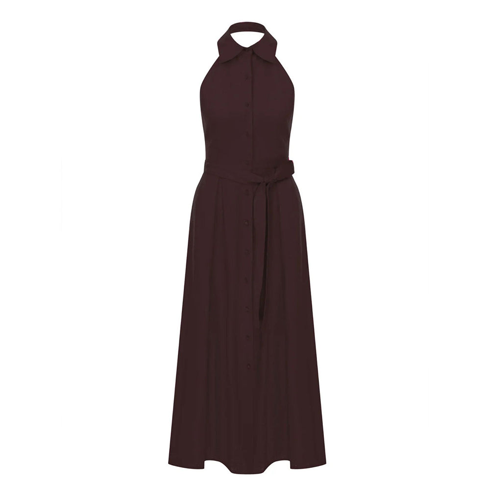 Carrie Linen Midi Dress