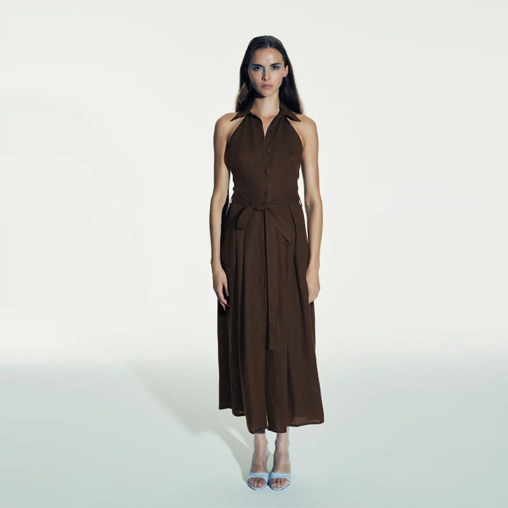Carrie Linen Midi Dress