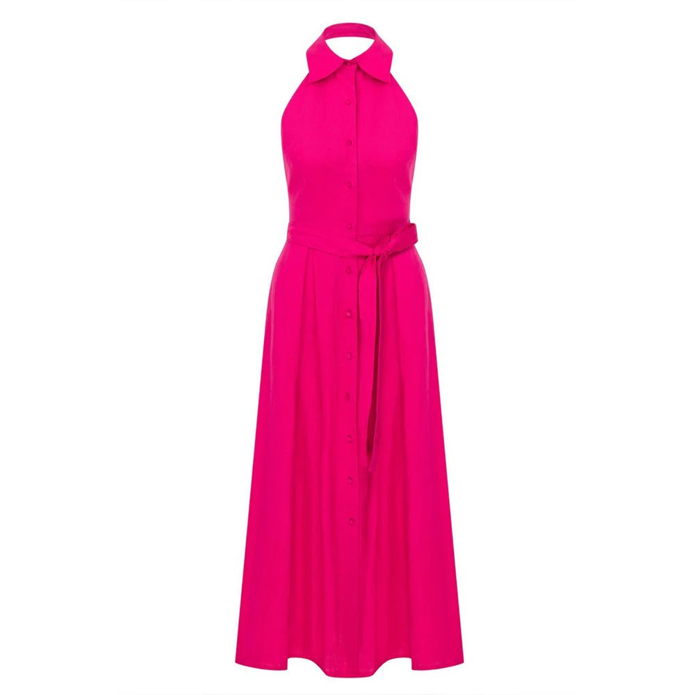 Carrie Linen Midi Dress