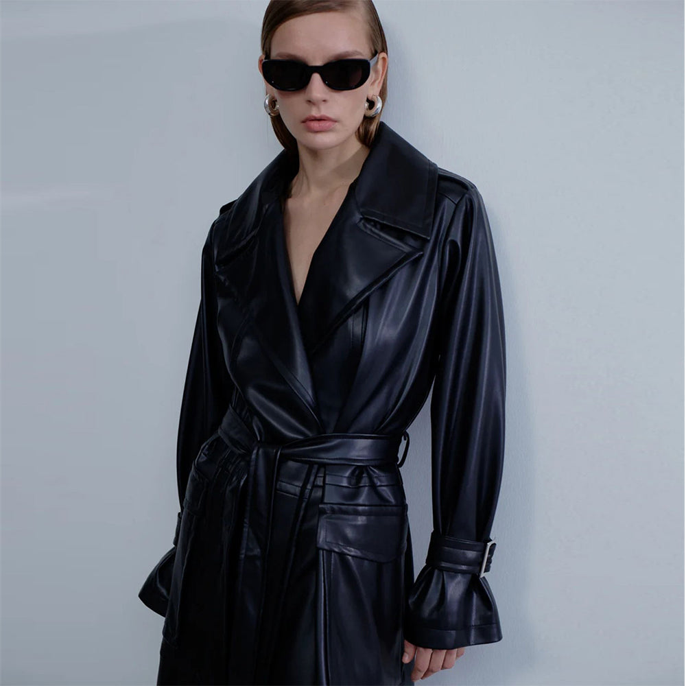 Wrap in luxury with Cecile Trenchcoat women coat. Shop Now!