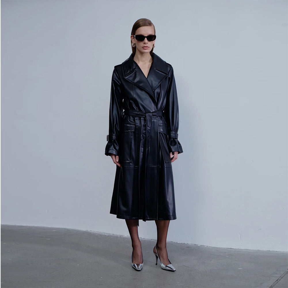Wrap in luxury with Cecile Trenchcoat women coat. Shop Now!
