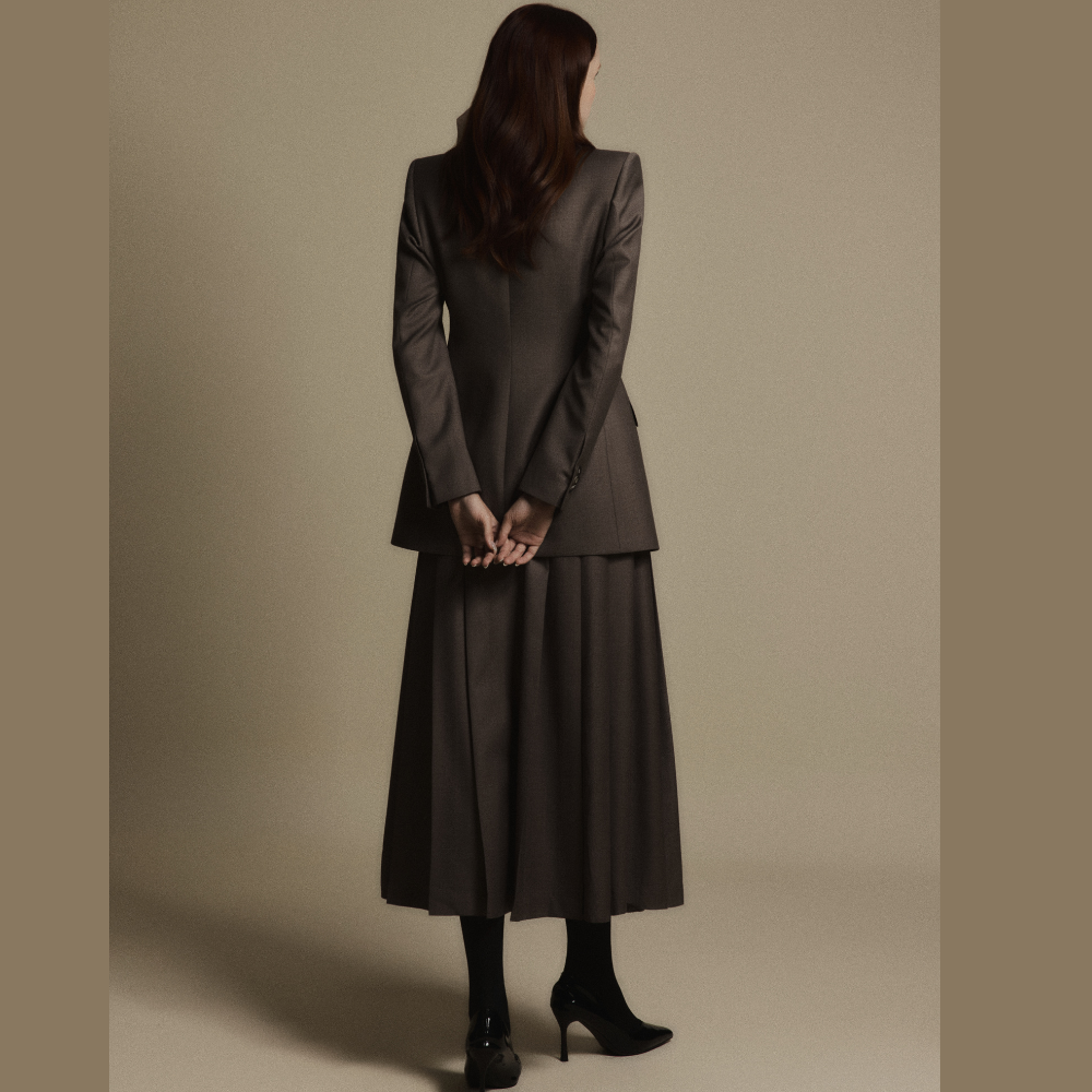 Explore online boutiques to find the timeless Charcoal Stone Classic Wool Blazer for every wardrobe. Shop Now!