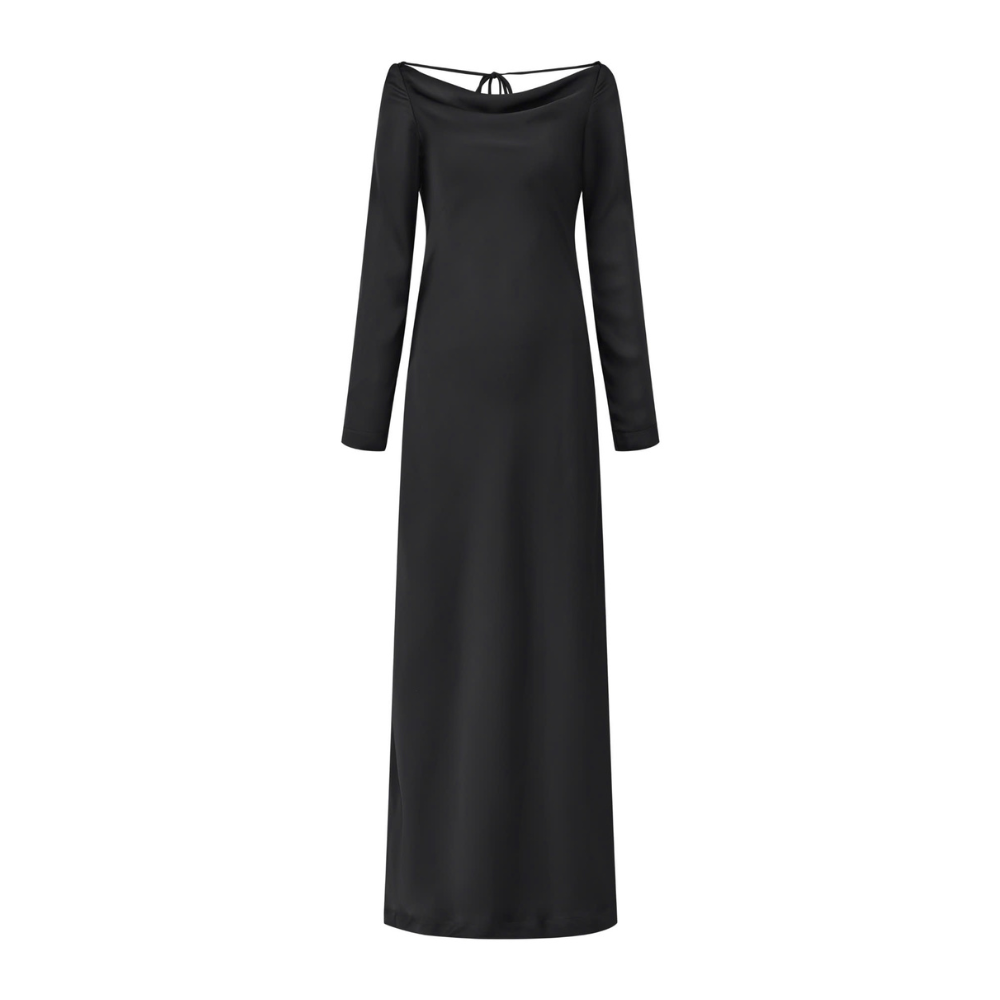 Floor length silk dress from exclusive clothing websites. Shop Now!