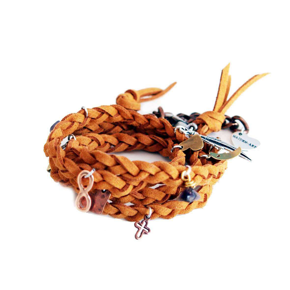 Featuring this handmade wrap arounf bracelet and jewelry design made in italy. 