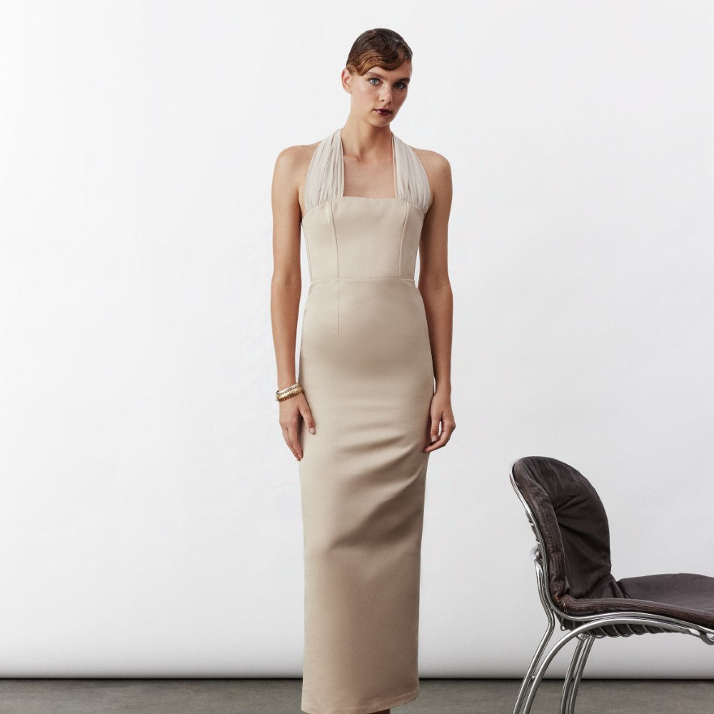 Clarine Long Dress In Cuban Sand