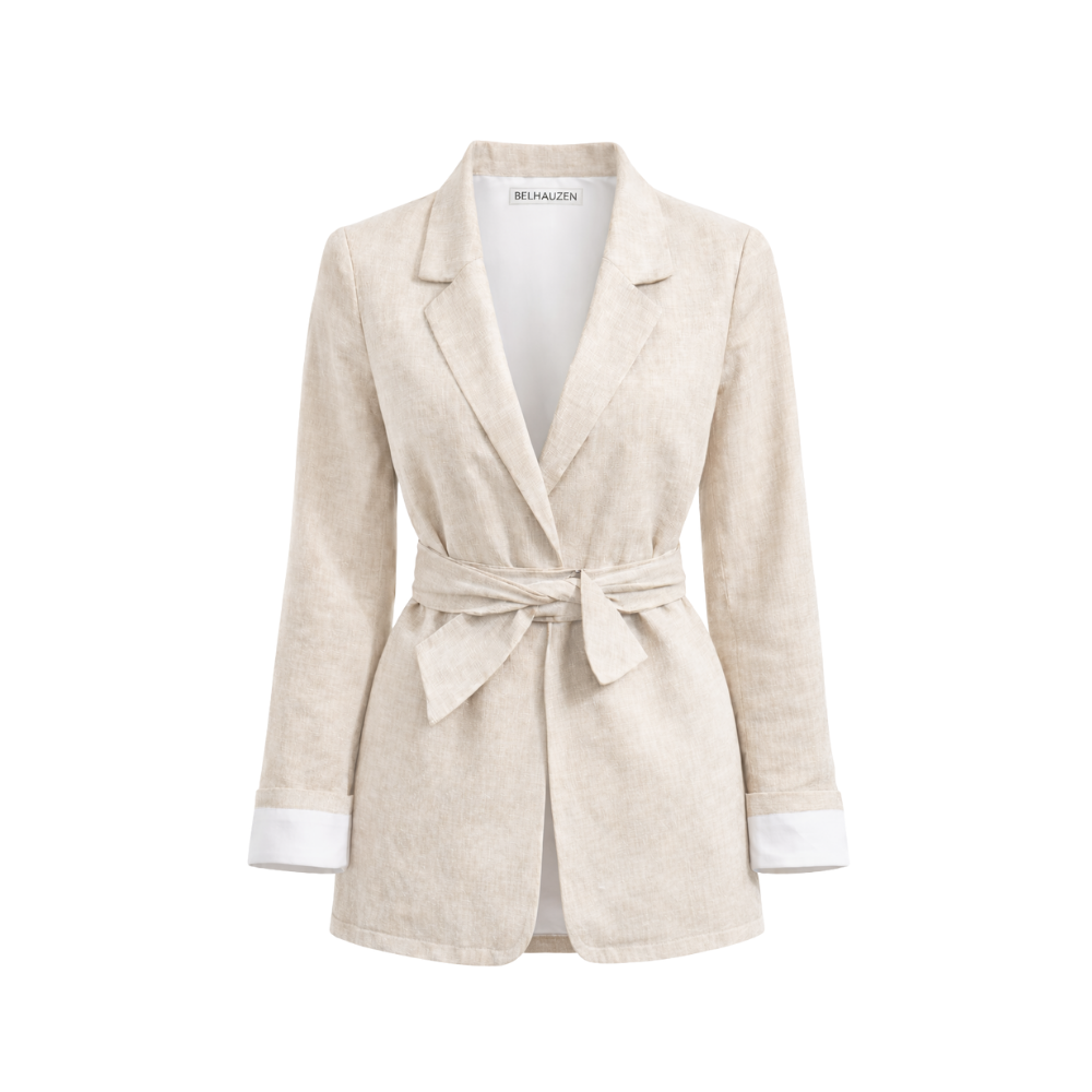 Classic Cotton Blend Blazer