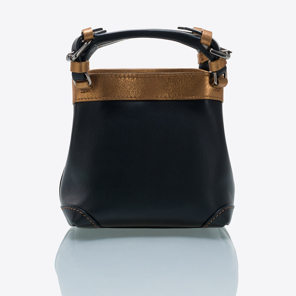 Unveil elegance with The Luxe Maison Cubo Bosphore Mini Black handbag. Perfect for chic outings. Shop Now!