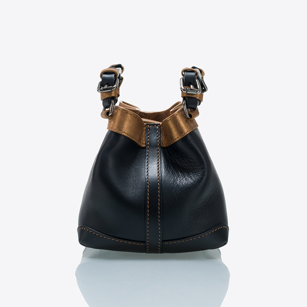 Unveil elegance with The Luxe Maison Cubo Bosphore Mini Black handbag. Perfect for chic outings. Shop Now!