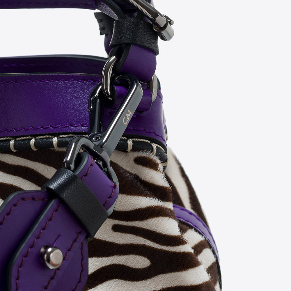 Upgrade your style with the Cubo Marmara Purple Handbag from The Luxe Maison. Perfect for online shopping! Shop Now!