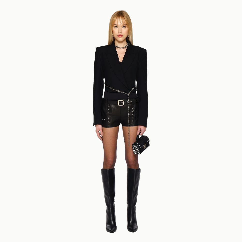 Shop online from our exclusive website. Discover the Cutout Chain Blazer, crafted from fine wool with sophisticated cutout and chain detailing for a bold, refined look.