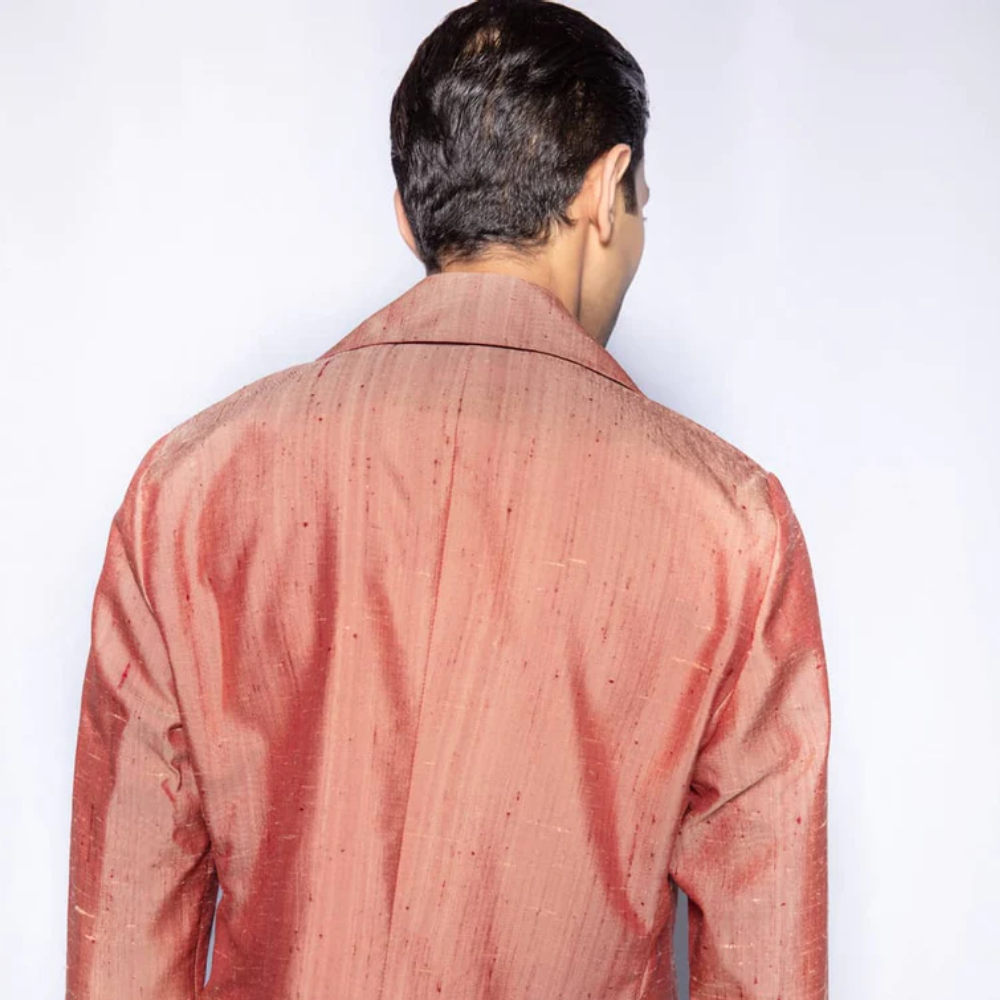 The Dizzie Overshirt from Our Capsule Collection is Made In Raw Silk, Hand-Woven By Our Artisans at the Mohtaram Foundation