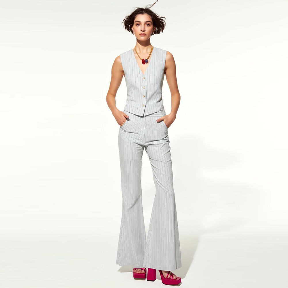 Doxy Flared Cotton Trousers