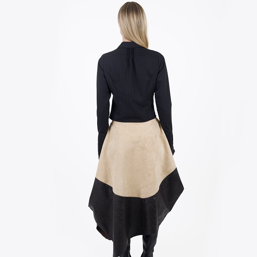 Shop Grace Weller's Draped Leather Skirt. Perfect for any occasion, this stylish skirt is a must-have. Explore women's clothing at our shopping website. Shop now!