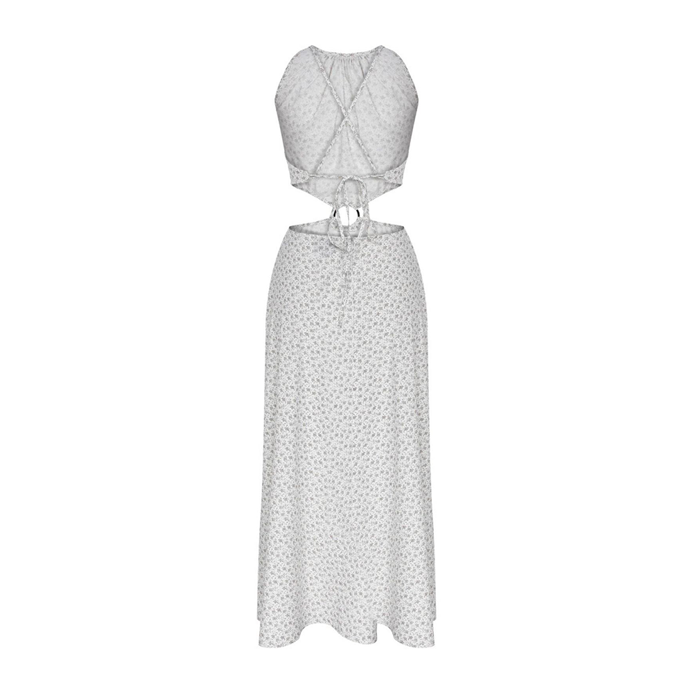 Eloise Ring Embellished Cotton Dress