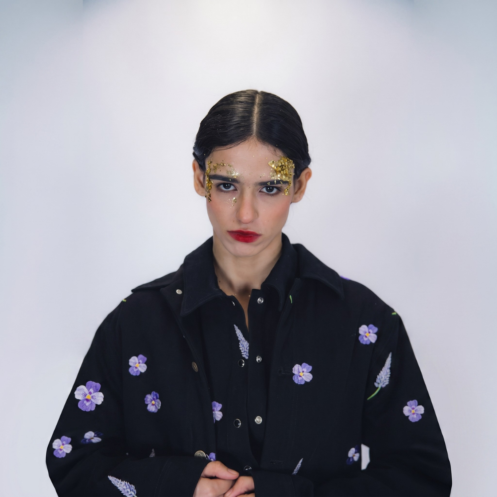 Oversized recycled denim shirt with delicate embroidery. Casual never looked this good. Shop premium styles online.