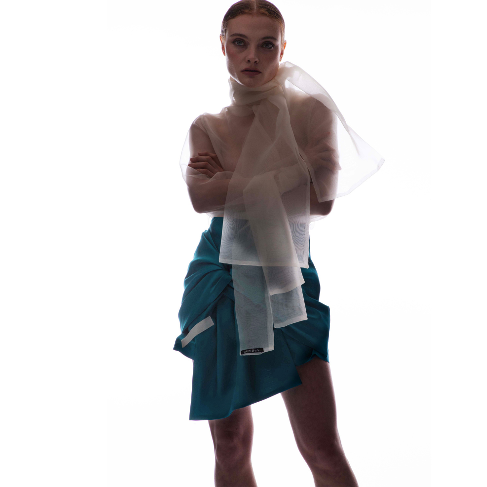 FATIMA Organza Wrap Shirt