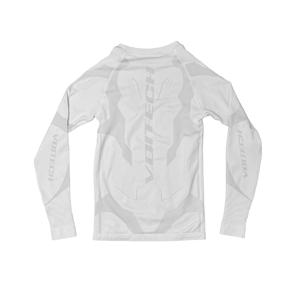 Shop online from our exclusive website and discover the Fractal Racing Long Sleeve by Voitech®, featuring compression knit fabric, engineered jacquard panels, and an F1-inspired technical performance design.