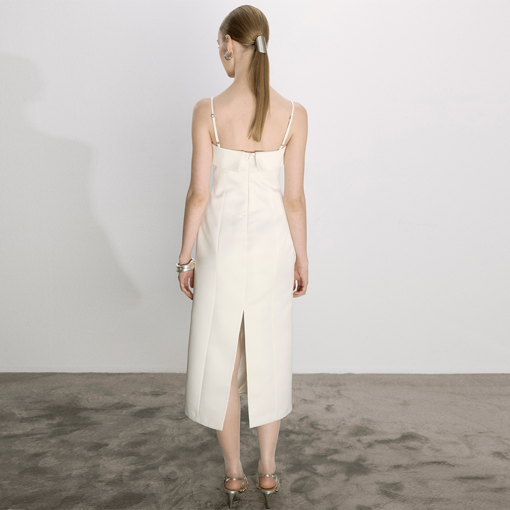 Gaia Long Dress in Vanilla Ice