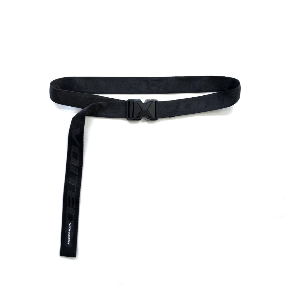 Shop online from our exclusive website and discover the Gridlock Belt by Voitech®, featuring durable jacquard webbing, a quick-lock buckle, and a modular industrial-inspired design.