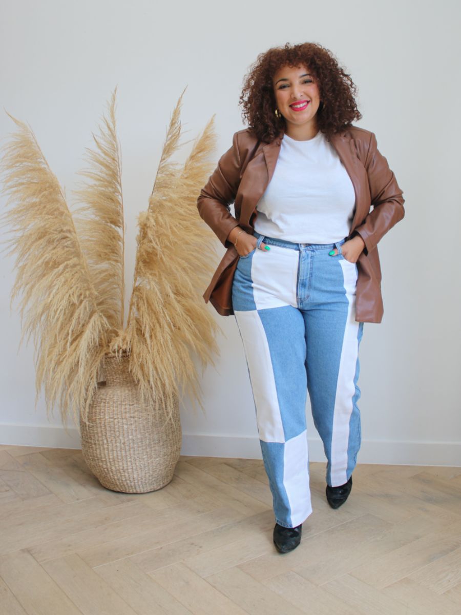 Bianca High Waisted Organic & Recycled Blue Jeans