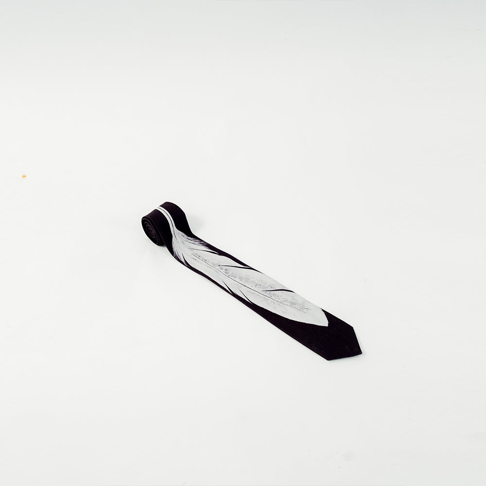 INF RAVEN Feather Tie adds refined beauty to our online store Shop Now!