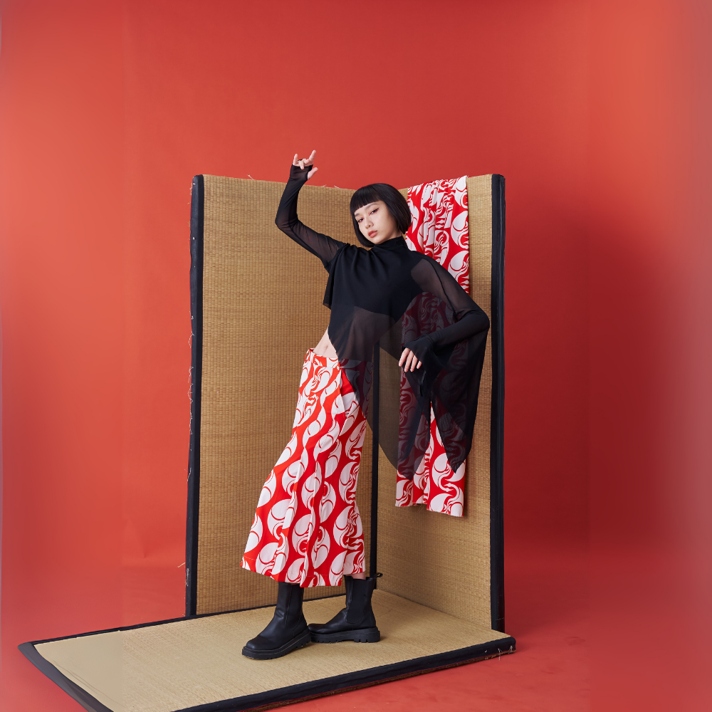 Grace INF Asymmetric Sheer designed for pure luxury wear. Shop Now!