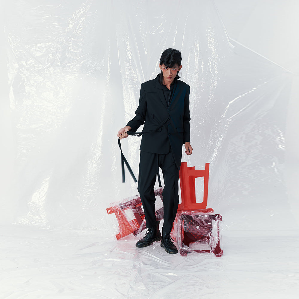 Discover INF Asymmetric Blazer elegance at shopping website Shop Now!