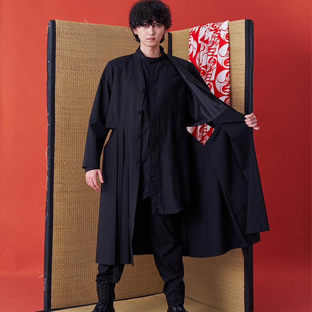 Explore designer clothing online with INF Kimono Suit Jacket Black. Shop Now!