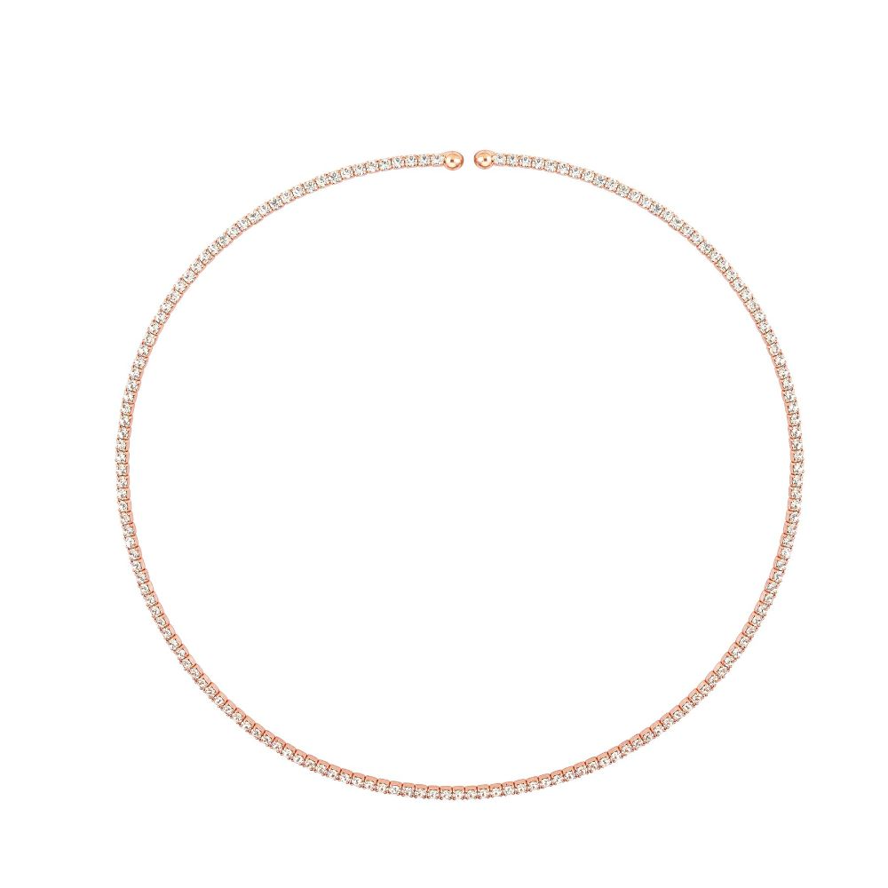 Light, luminous and powerful. This choker will become a signature piece of your jewellery collection. 