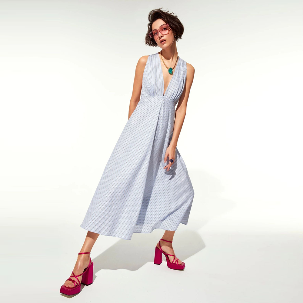 Jain Tie Back Dress in Cotton