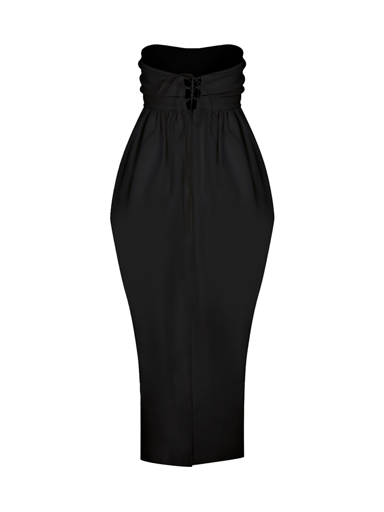 Jeanne Balloon Midi Dress