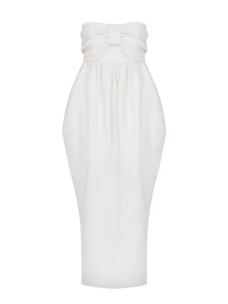 Jeanne Balloon Midi Dress