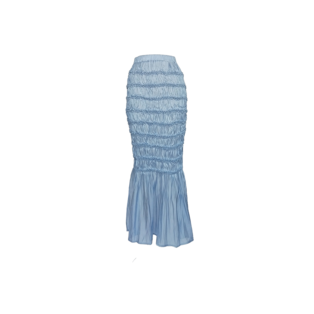 Shop Julia Shibori Elasticated Waist Slit Skirt by Junna. Ideal for women clothing lovers. Visit our shopping website. Shop now!