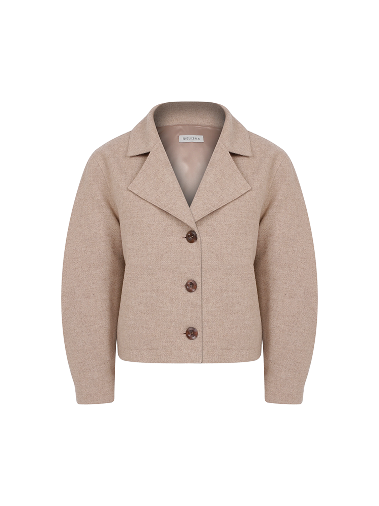 Kai Wool Jacket in Beige on our exclusive clothing website. Shop Now!