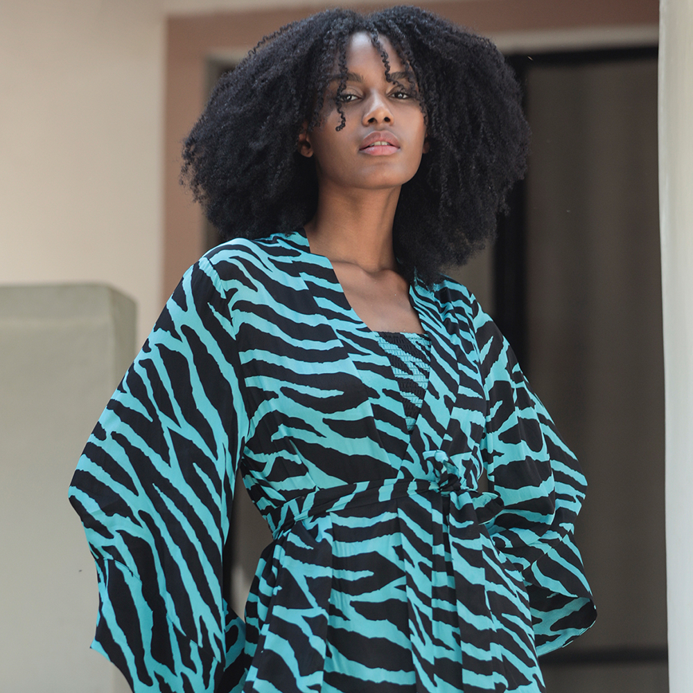 Shop our zebra print co-ord set in blue from our premium range of designer outfits. Shop these premium summer outwear essentials. Shop now!