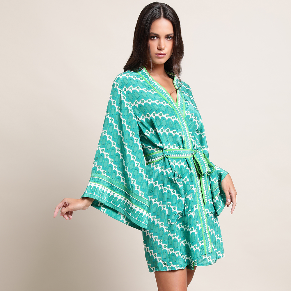 Shop our printed sea green co-ord set from our exclusive collection of designer outfits. Shop these summer wardrobe essentials for women. Shop now!