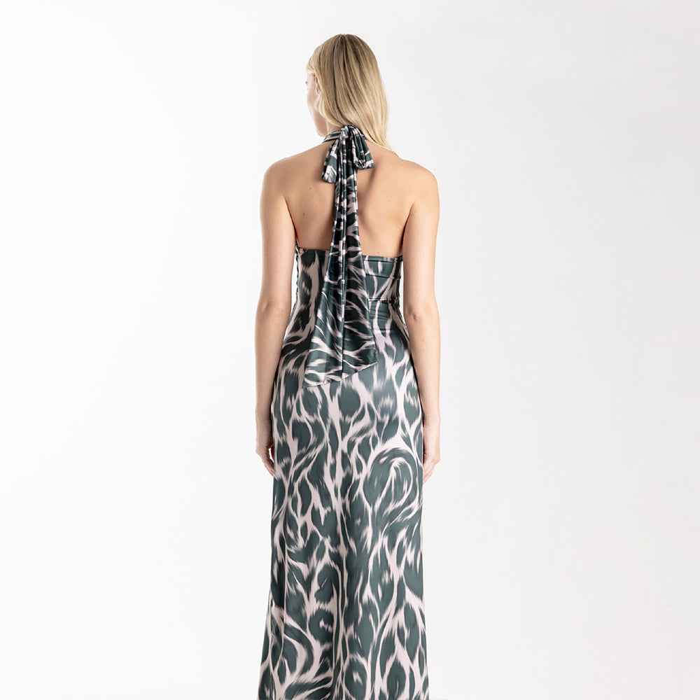 Discover elegance with the Bromelia Blue Long Skirt from women's clothing section. Shop Now!