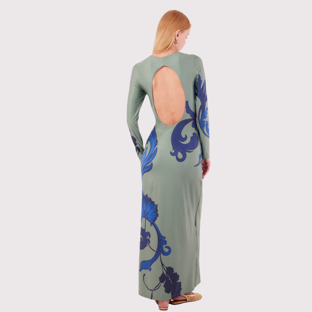 LD Long Dress Lim in Bloom