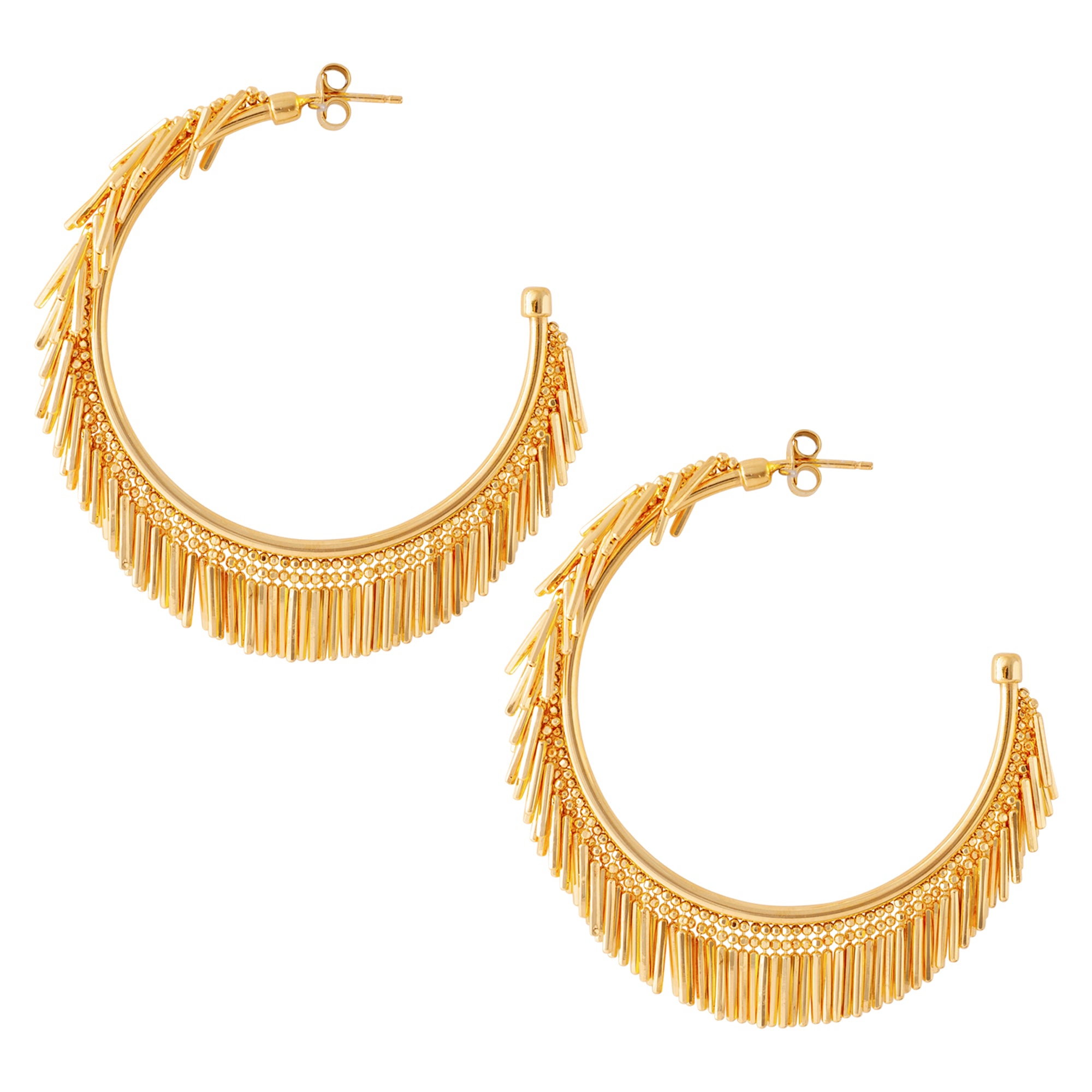 Elevate your style with large gold tassel hoop earrings from women accessories stores. Perfect for any occasion! Shop Now!