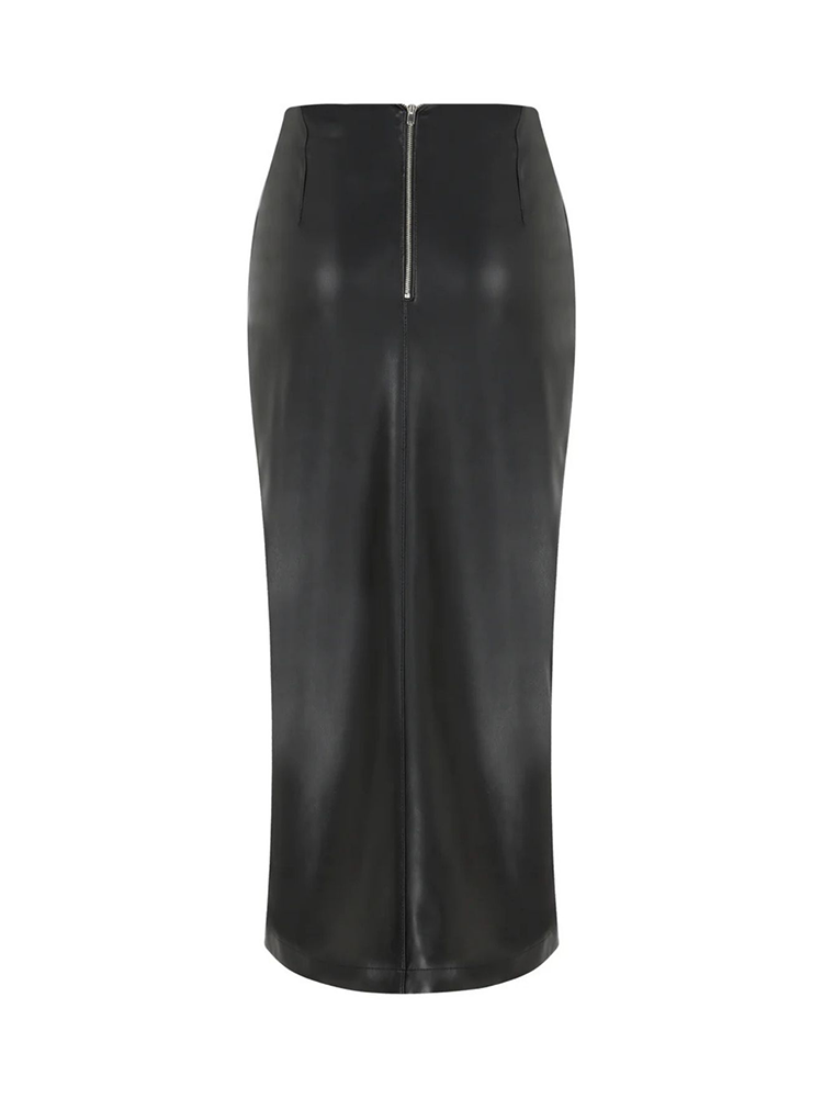Lea Vegan Leather Skirt