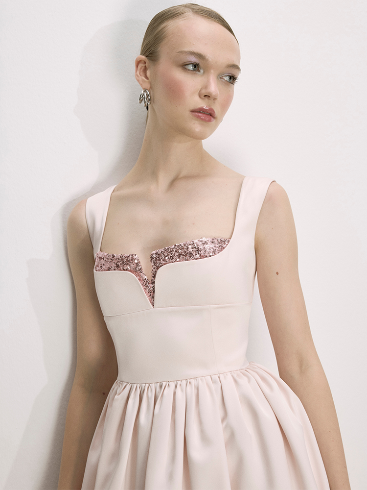 Leanne Satin Mini Dress