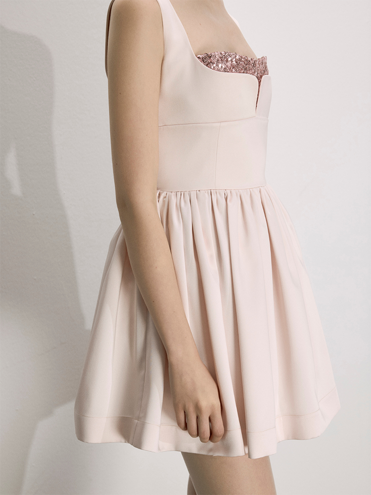 Leanne Satin Mini Dress