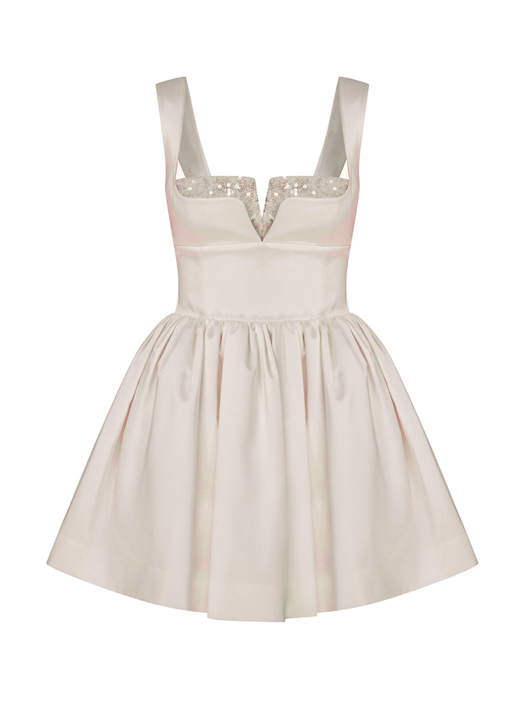 Leanne Satin Mini Dress