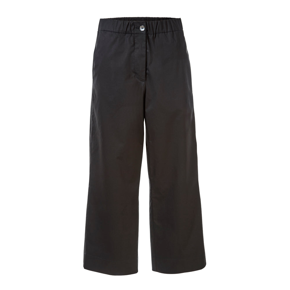 Discover the Lee Trousers at The Luxe Maison, featuring a relaxed pyjama-style fit, wide ankle-length legs, side pockets, and an elasticated waist.