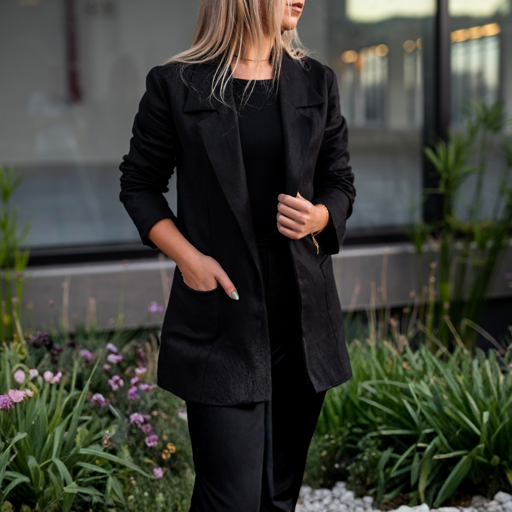Linen Blend Blazer