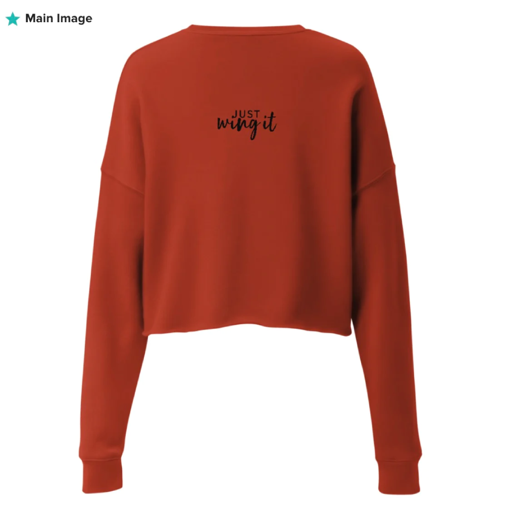 Did you know that fashion and comfort can be combined? This fleece crop sweatshirt is here to prove the point. 