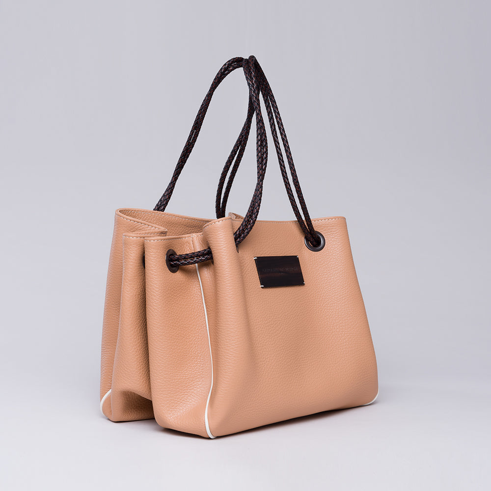 Looking for a stylish accessory? Check out the Lori Themis Nude handbag in our women store. Shop Now!