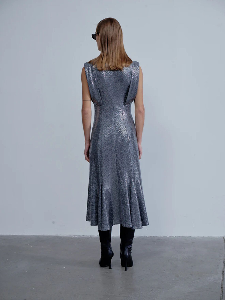 Lycee Sequin Midi Dress