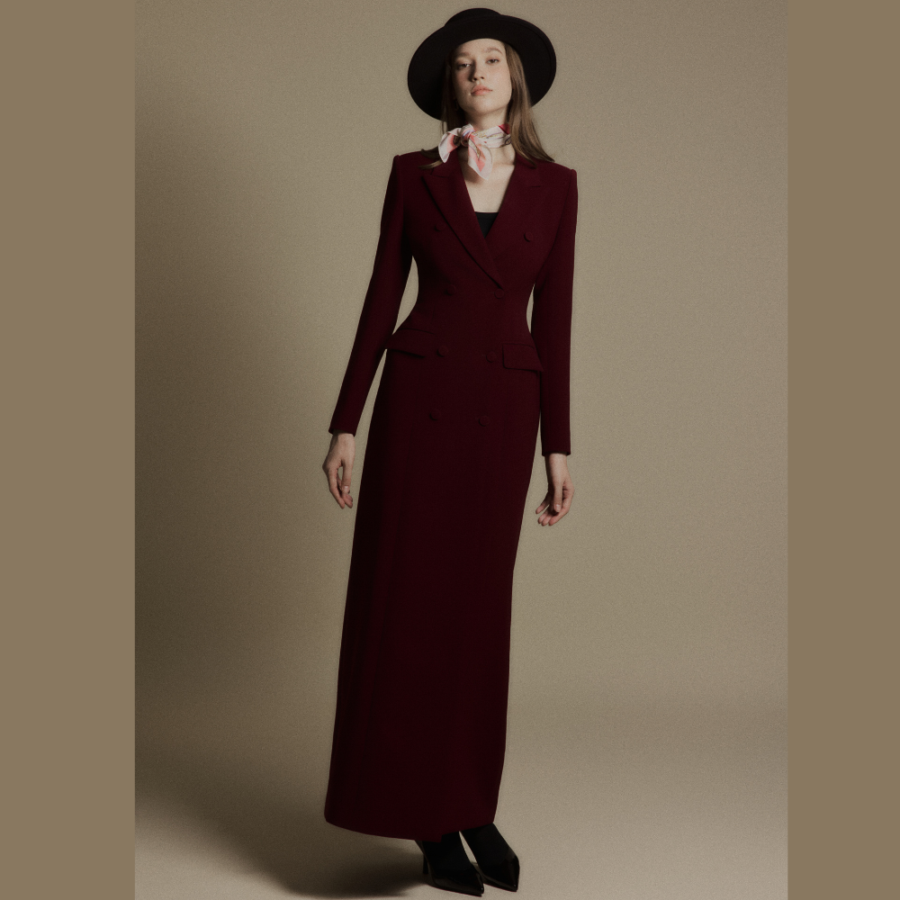 Discover refined style during dress shopping with the elegant Mari Long Structured Suit. Shop Now!